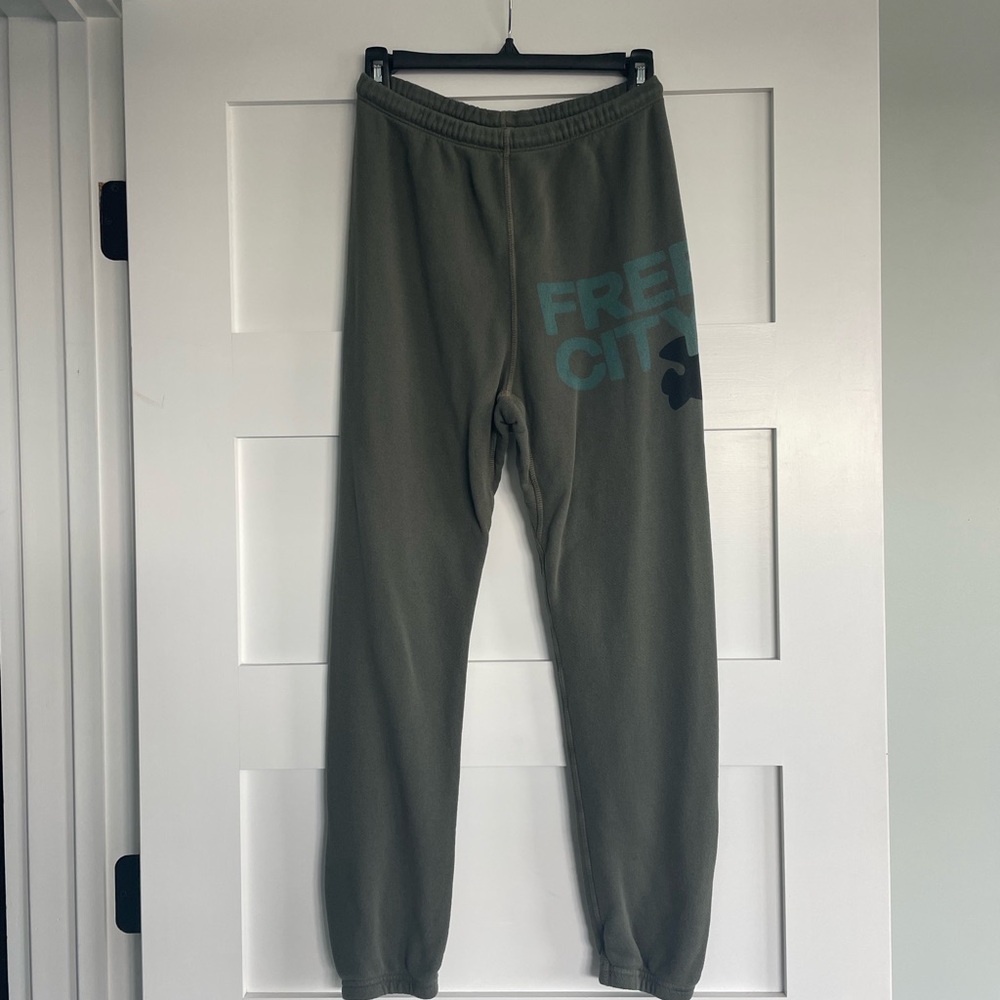 Freecity Olive Green Sweatpants